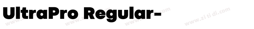UltraPro Regular字体转换